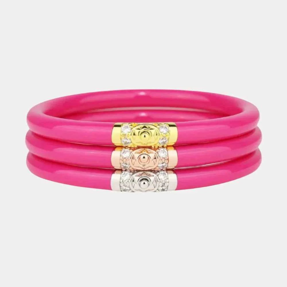 Budhagirl Three Kings All Weather Bangles® (AWB®) - Epic Pink