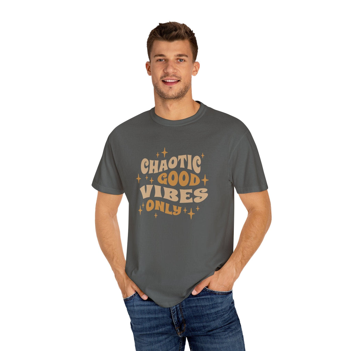 Chaotic Good Vibes Only T-Shirt - Comfort Colors
