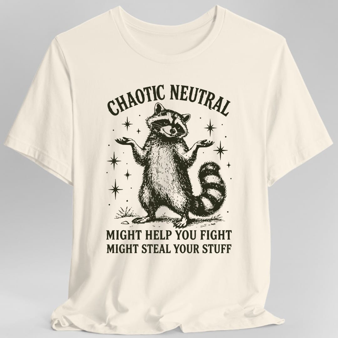 Chaotic Neutral Raccoon T-Shirt