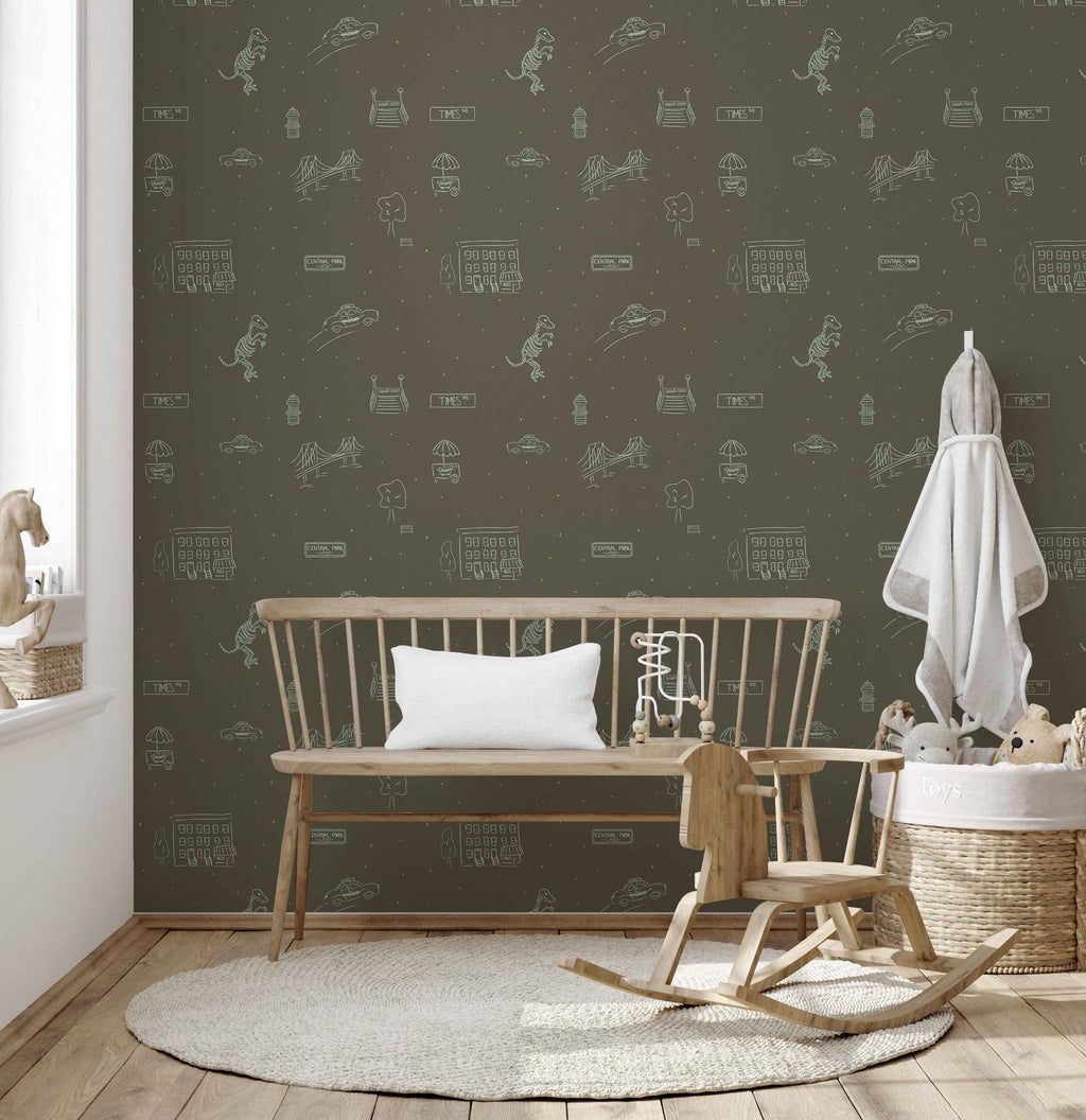 Manhattan Wallpaper by The Lil Dills Shop