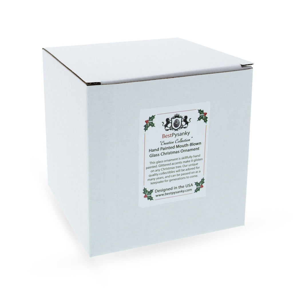 Seahorse Glass Christmas Ornament