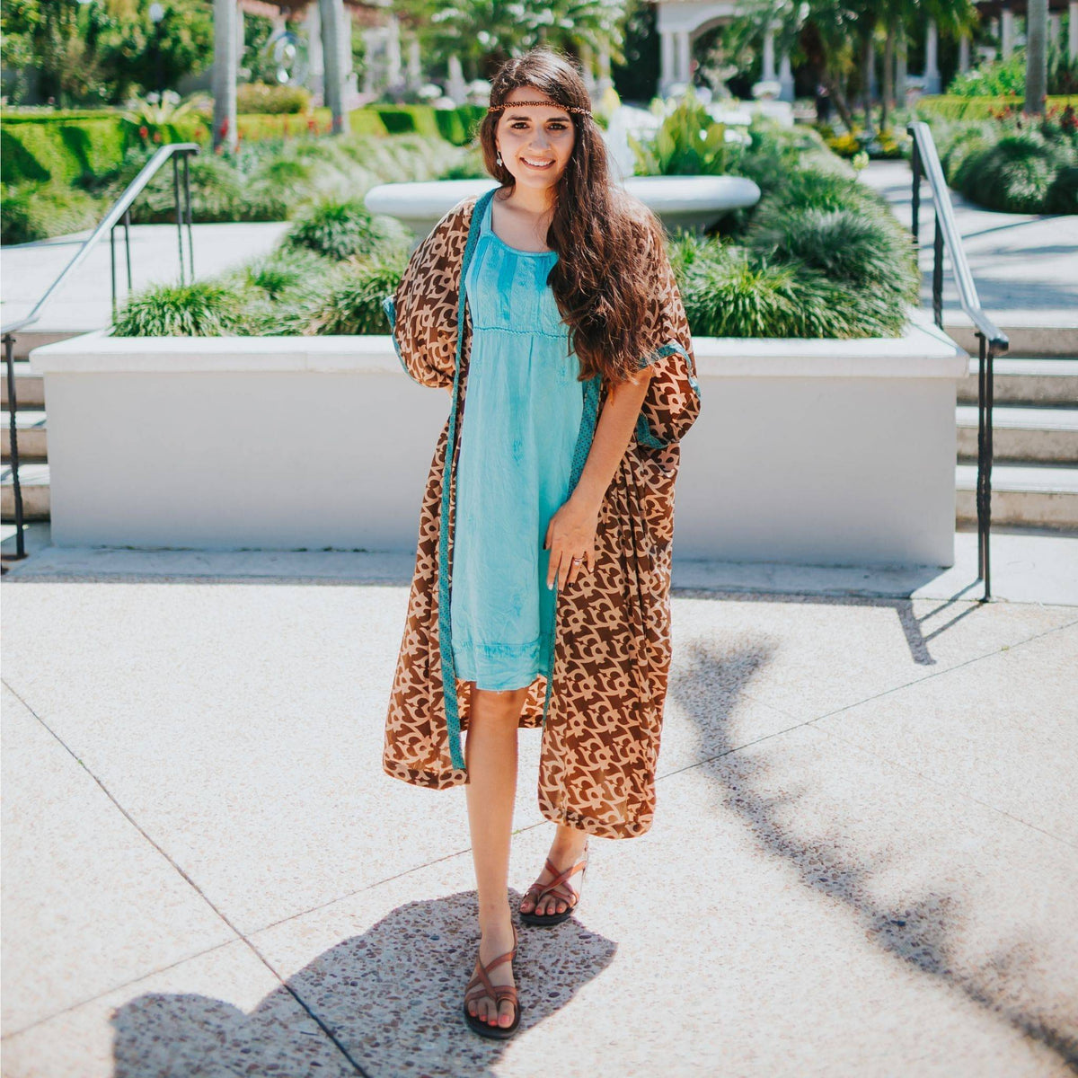 Amara Long Sari Duster