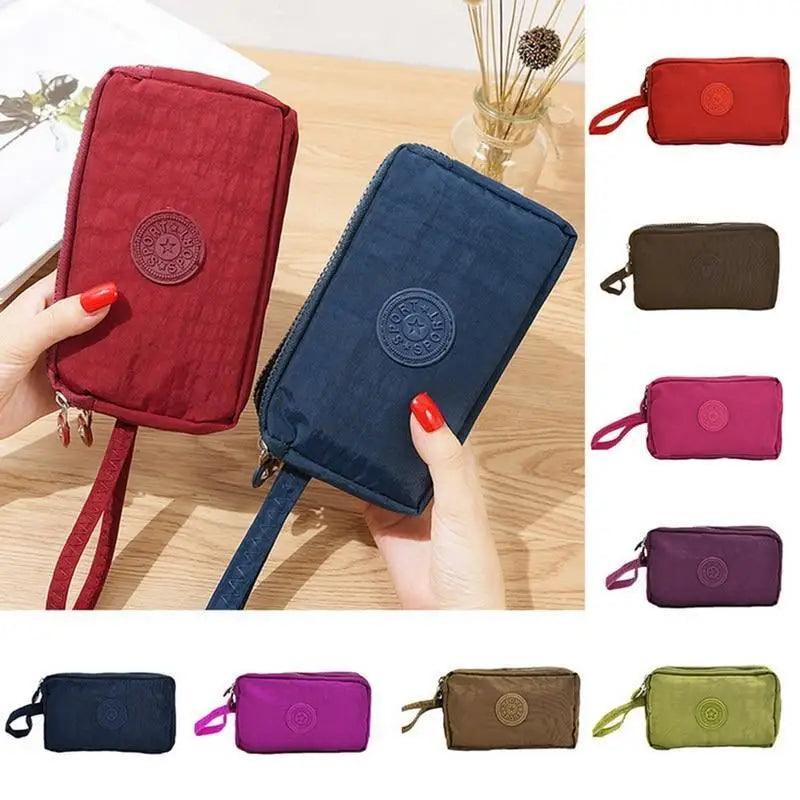 Cute Pink Leather Woman Wallet Fashion Stylish Zipper Mini Bag For Women Short Simple Wallets