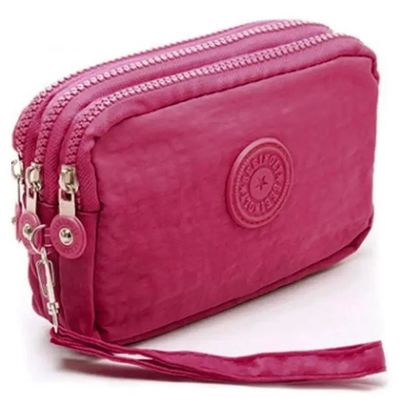 Cute Pink Leather Woman Wallet Fashion Stylish Zipper Mini Bag For Women Short Simple Wallets