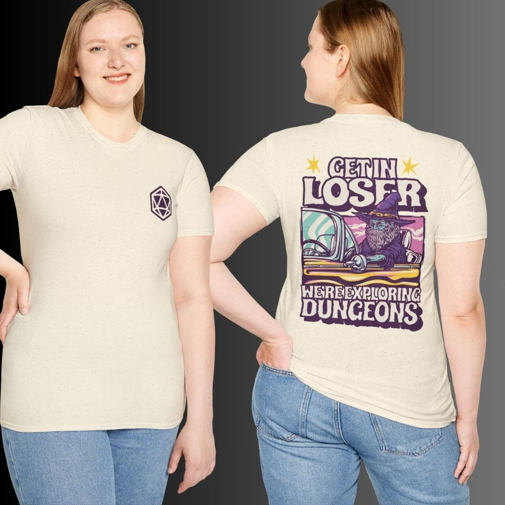 D&D Get In Loser T-shirt (Back Print)
