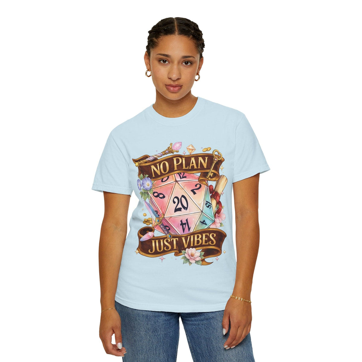 D&D Shirt No Plan Just Vibes - Comfort Colors