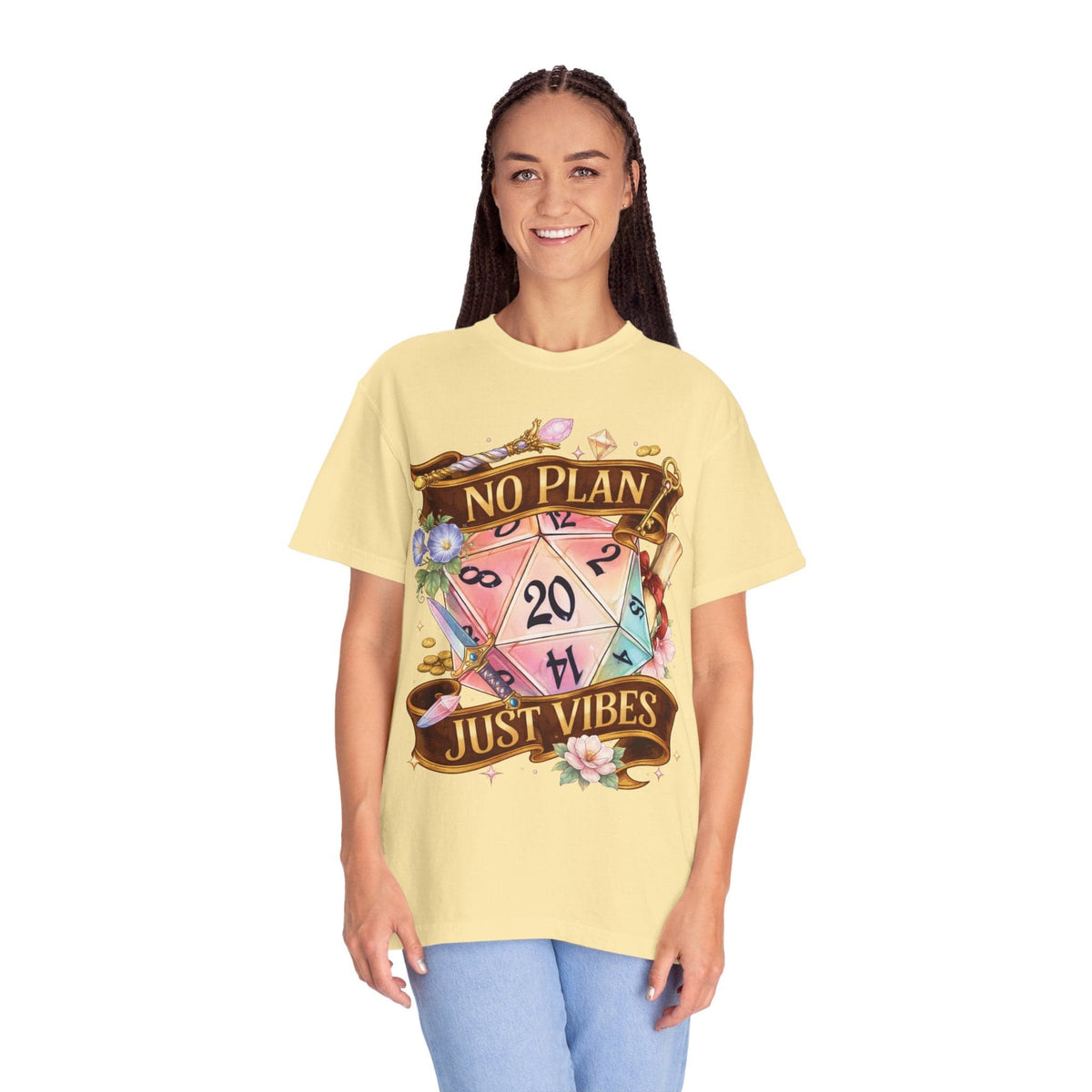 D&D Shirt No Plan Just Vibes - Comfort Colors