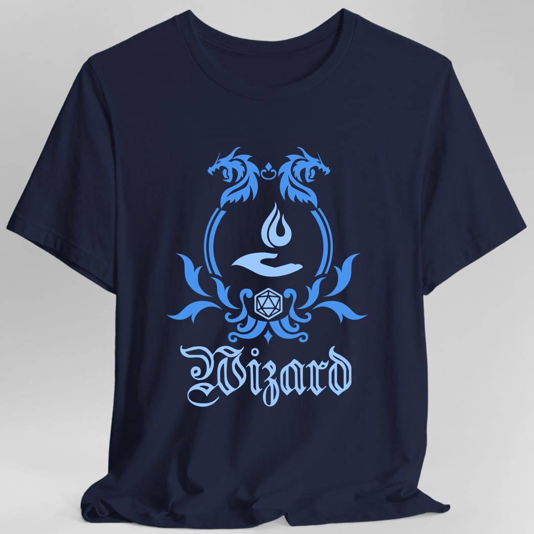 D&D Wizard Class Simple Emblem T-Shirt