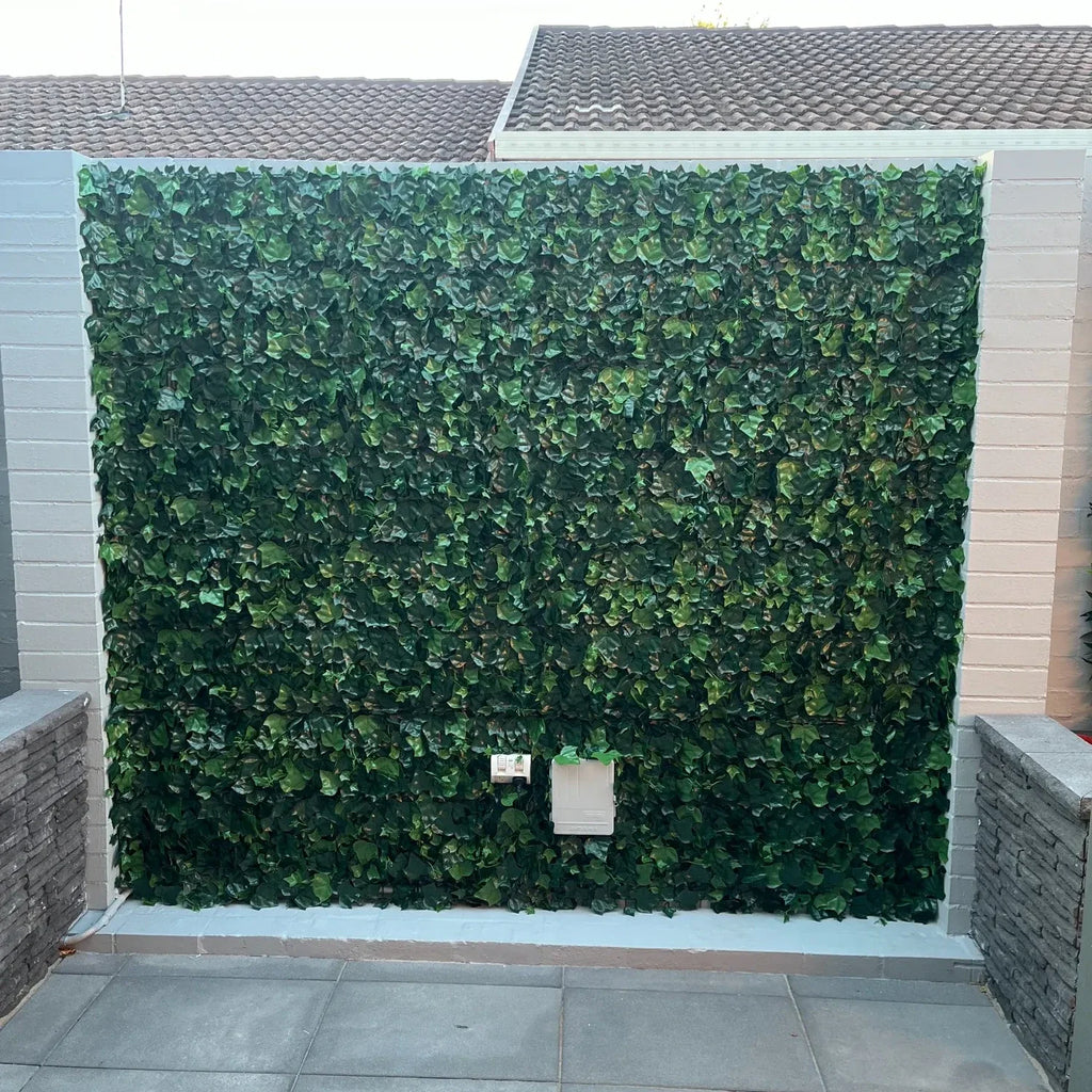 Boston Ivy Artificial Green Wall 33 SQ FT – UV Resistant – Commercial Grade (Clearance Price)