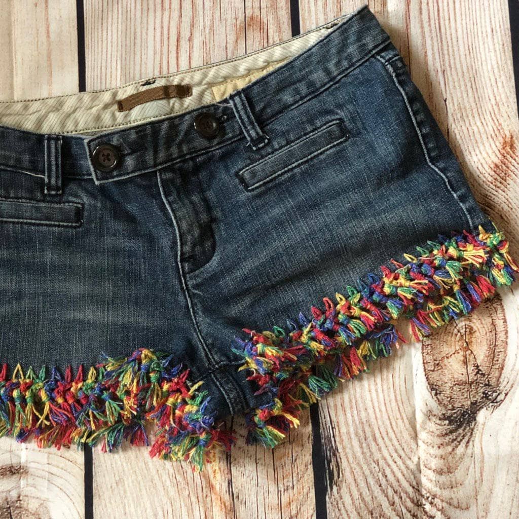 DIY Upcycled Fringe Short Pattern