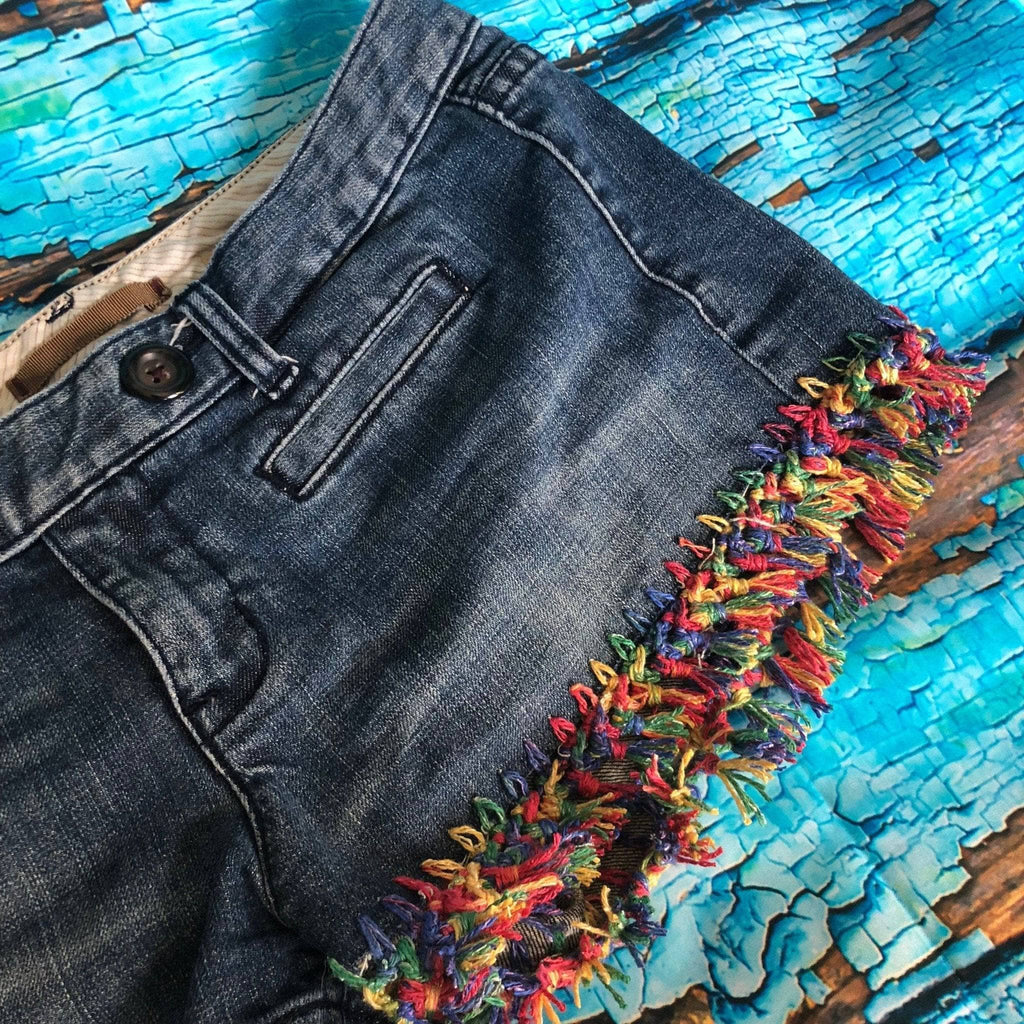 DIY Upcycled Fringe Short Pattern