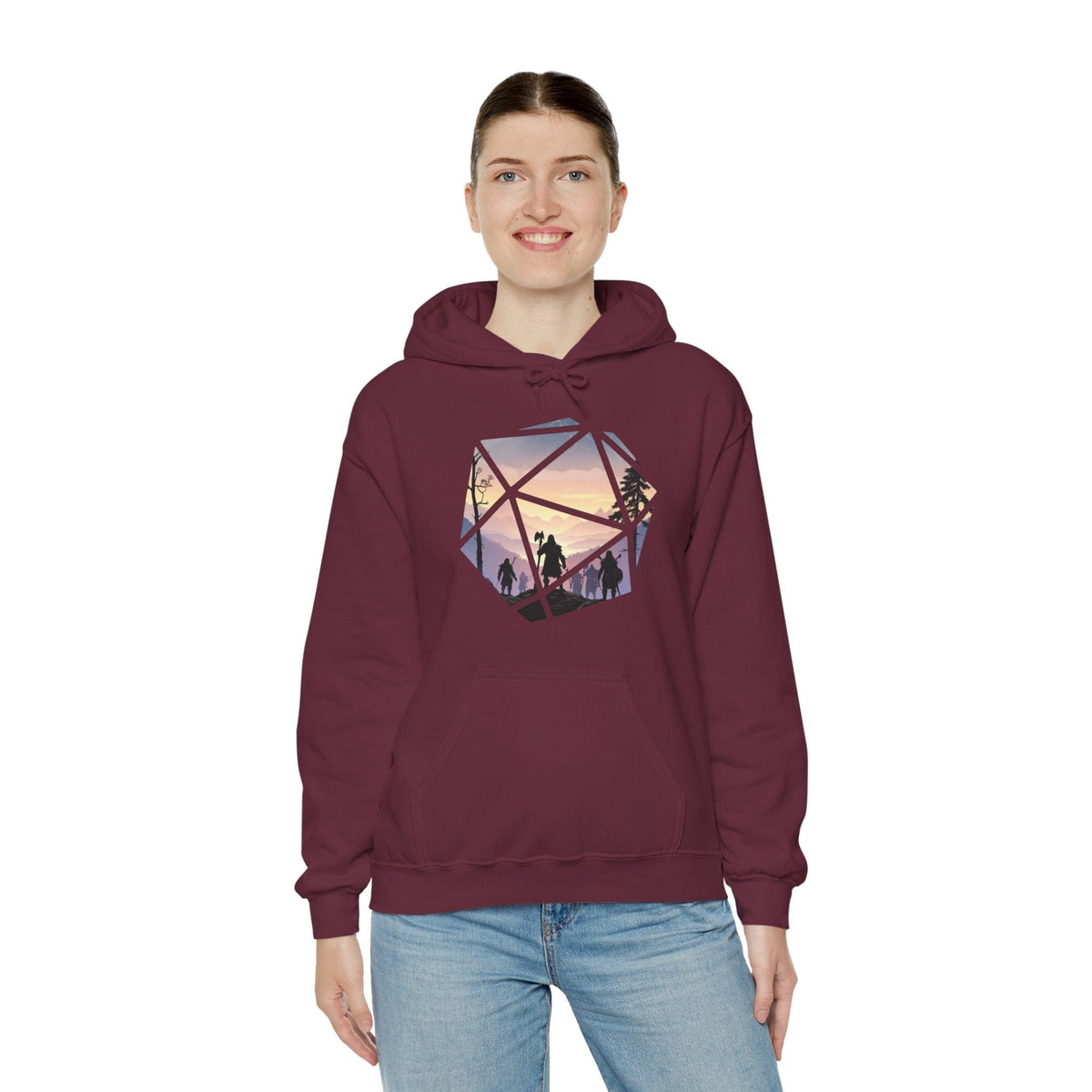D&D D20 Landscape Hoodie