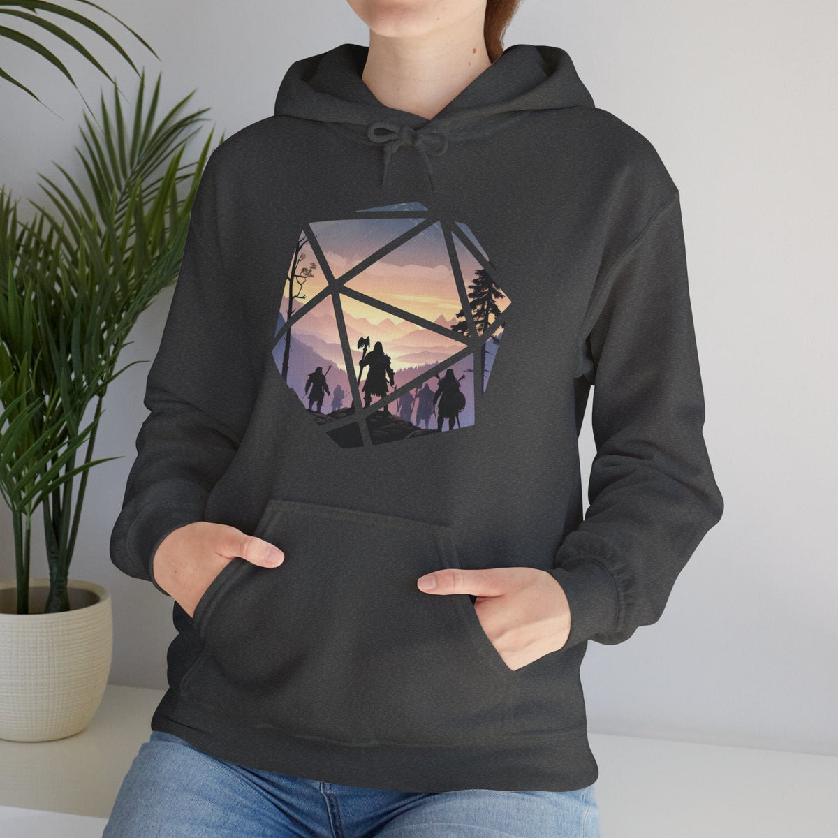 D&D D20 Landscape Hoodie