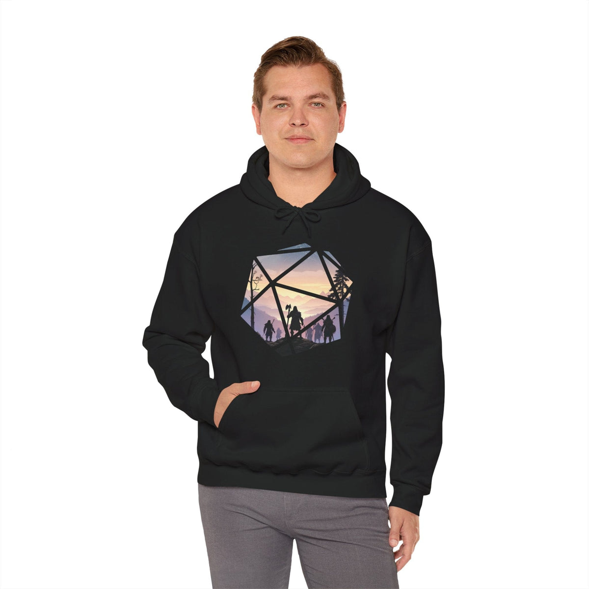 D&D D20 Landscape Hoodie
