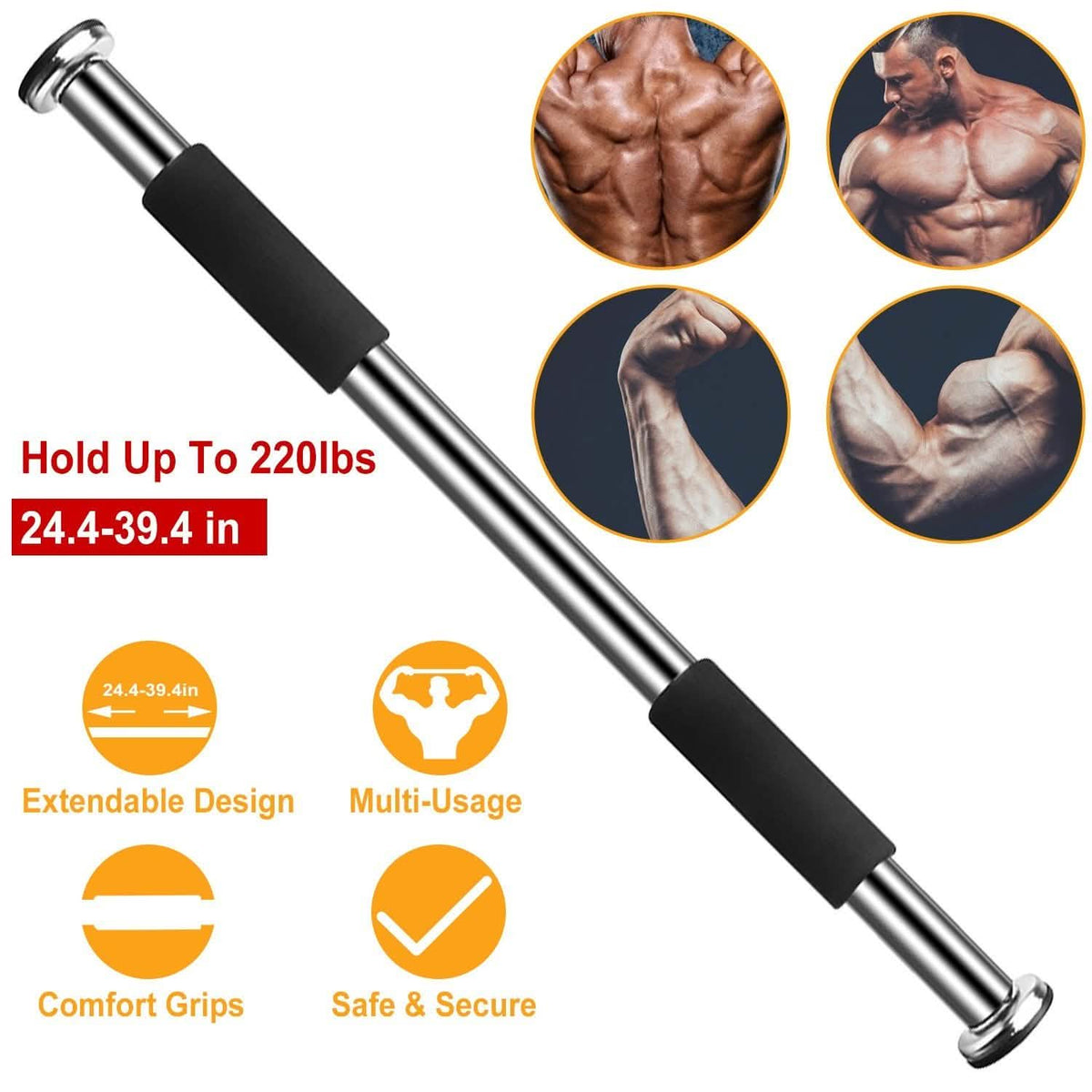 Doorway Pull Up Bar Exercise Gym