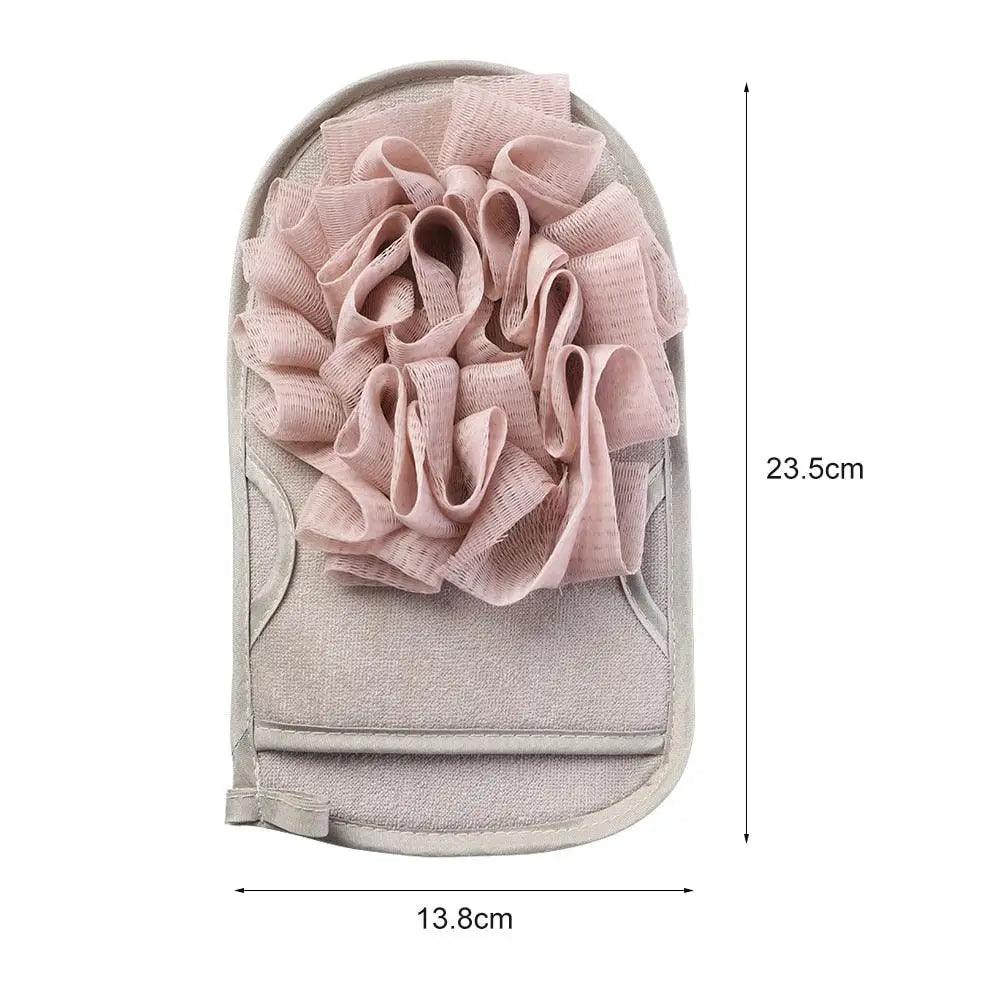 Double Sided 1PC Portable Scrub Bath Sponge For Shower Scrubber Body Cleaning Brush Elegant Gloves Shower Massage Towel Ball Bath Accessories