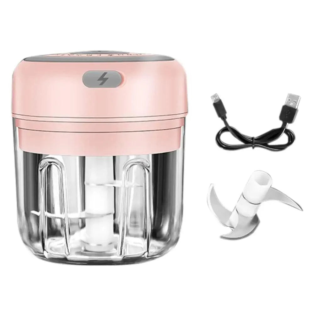 Durable Electric Food Crusher Mini Garlic Press Garlic Crusher Vegetable Chopper For Kitchen Crushed Garlic Crushed Ginger Crushed Chili
