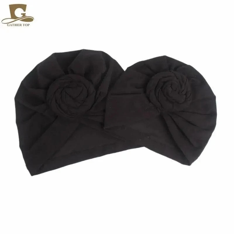 Elegance Mommy And Kids Turban Hat Cap With Big Bow Soft Cute Knot Nursery Beanie Knotted Headban