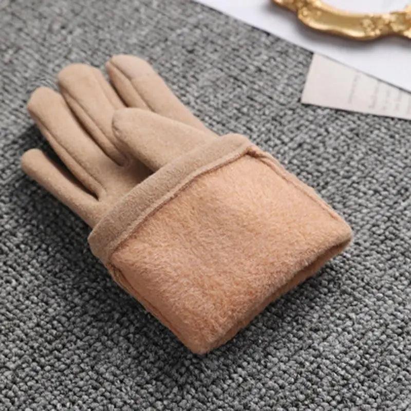 Elegant Black Winter Women Outdoor Warm One Size Gloves Fashionable Cute Bow Style Casual Gloves For Women