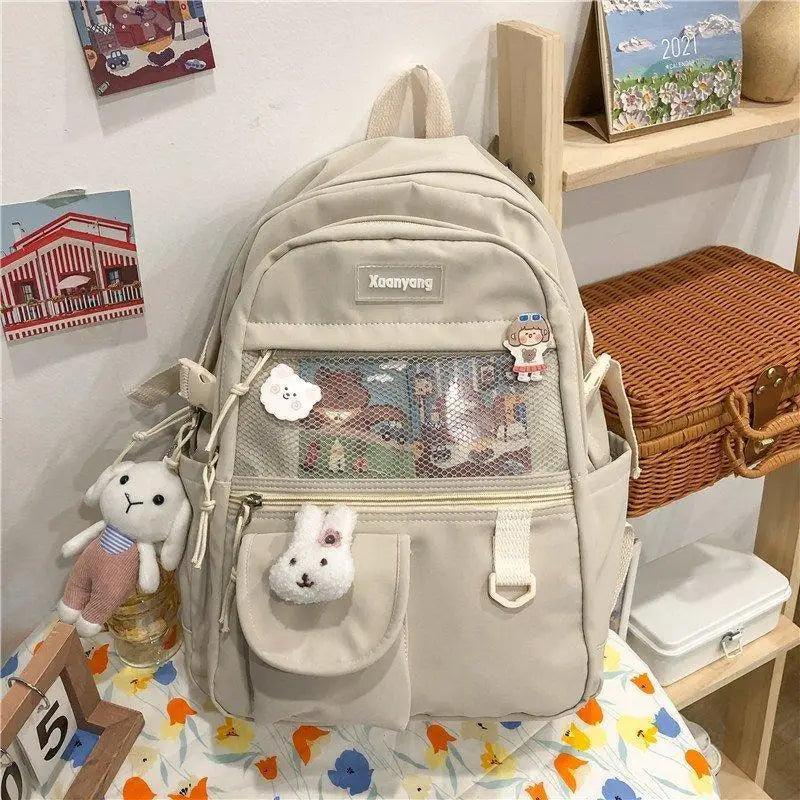 Elegant Female Backpack For Teenager Girls And Women Cute Fashionable Book Schoolbag And Laptop Bag