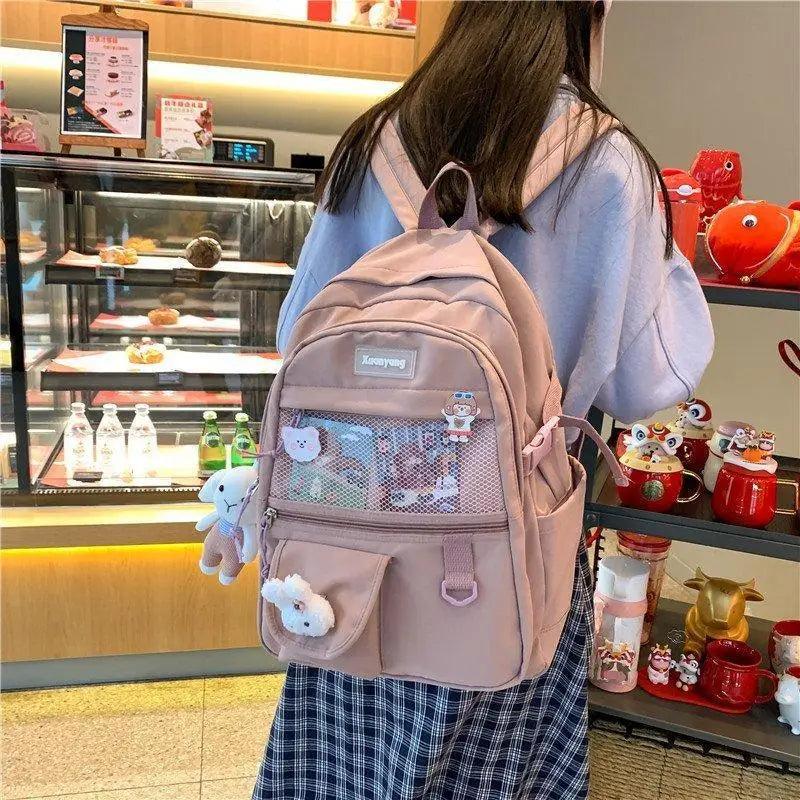 Elegant Female Backpack For Teenager Girls And Women Cute Fashionable Book Schoolbag And Laptop Bag