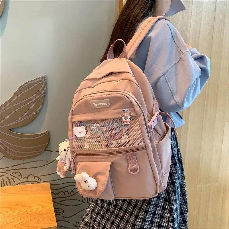 Elegant Female Backpack For Teenager Girls And Women Cute Fashionable Book Schoolbag And Laptop Bag