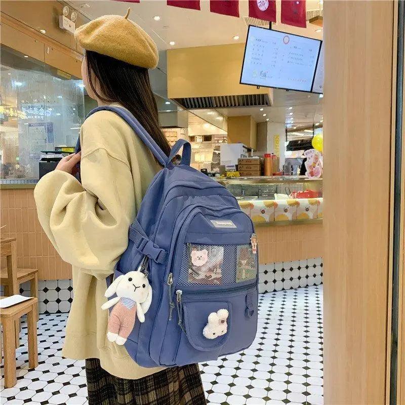 Elegant Female Backpack For Teenager Girls And Women Cute Fashionable Book Schoolbag And Laptop Bag