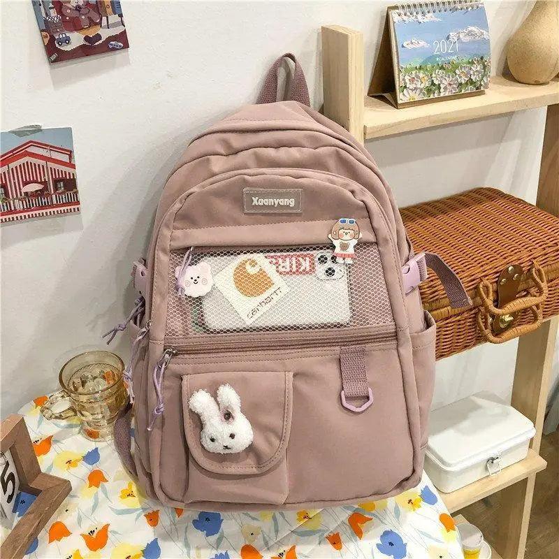 Elegant Female Backpack For Teenager Girls And Women Cute Fashionable Book Schoolbag And Laptop Bag