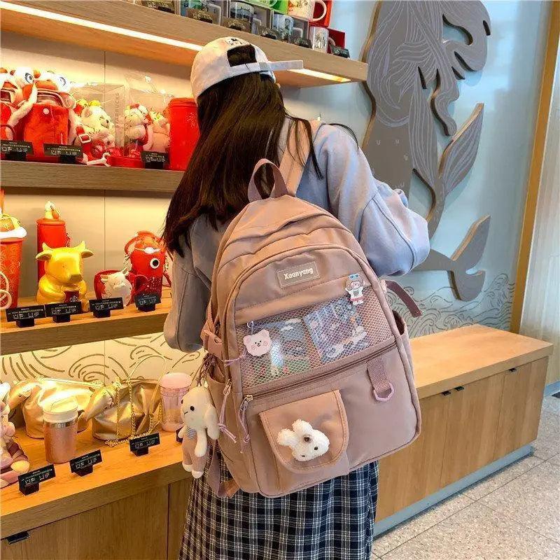 Elegant Female Backpack For Teenager Girls And Women Cute Fashionable Book Schoolbag And Laptop Bag