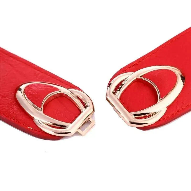 Elegant PU Leather Elastic Women Dress Belts Fashion Stretchy Thick Waist Dress Plus Size Waistbands For Women