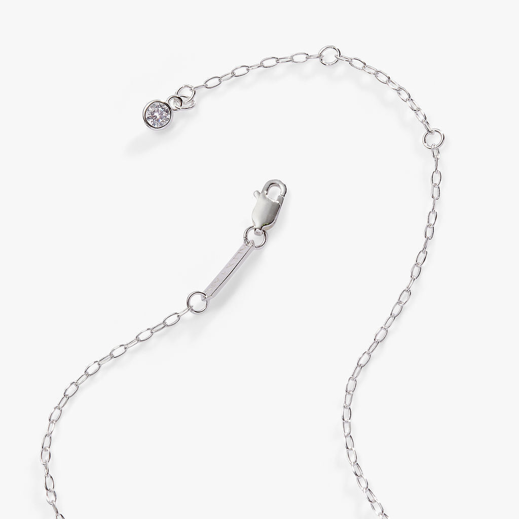 Initial E Precious Elongated Necklace