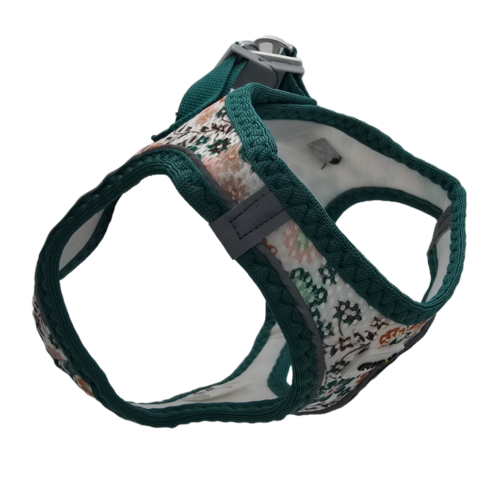 Ewox Air Mesh Daisy Pattern Dog Harness Lightweight 2XS