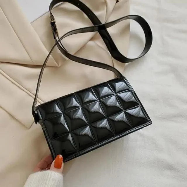 Fabulous Luxury Shoulder Bag Shiny Pu Leather Crossbody Bags For Women Small Flap Handbag Designer Female Messenger Bags