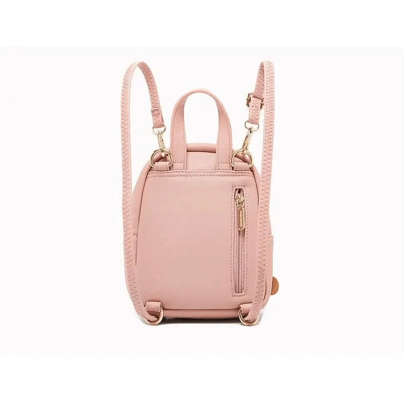 Famous Designer Mini Soft Touch Leather Small Backpack For Female And Girls Fashionable Ladies Bagpack Shoulder Bag