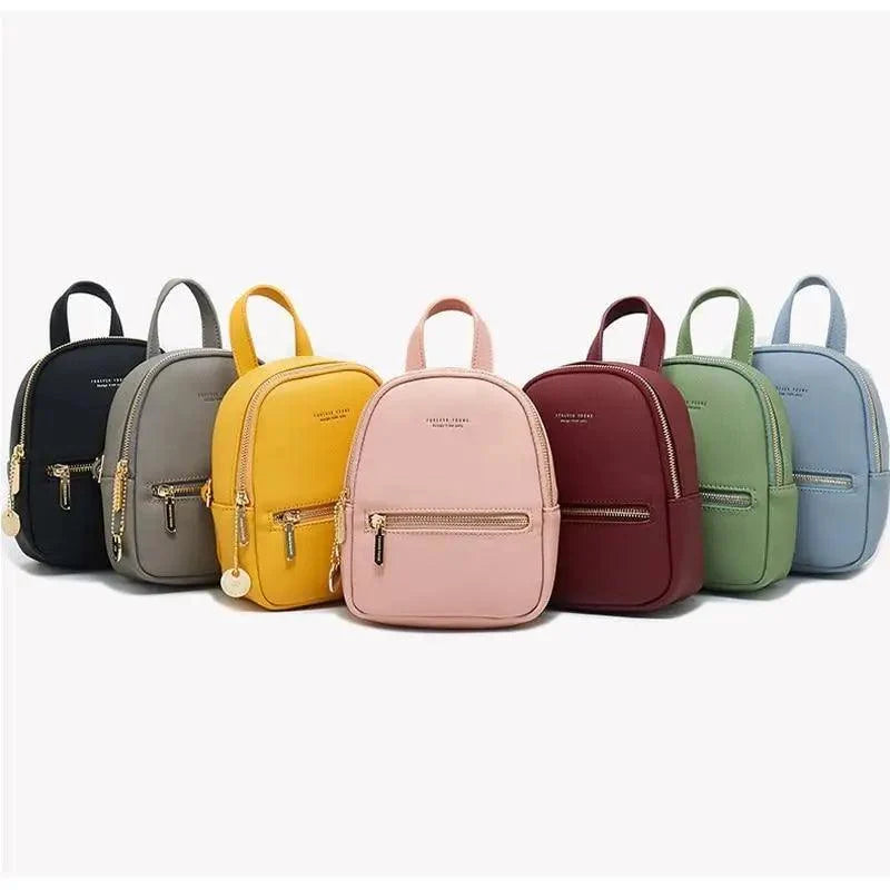 Famous Designer Mini Soft Touch Leather Small Backpack For Female And Girls Fashionable Ladies Bagpack Shoulder Bag