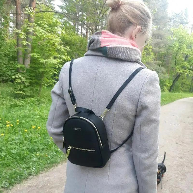 Famous Designer Mini Soft Touch Leather Small Backpack For Female And Girls Fashionable Ladies Bagpack Shoulder Bag