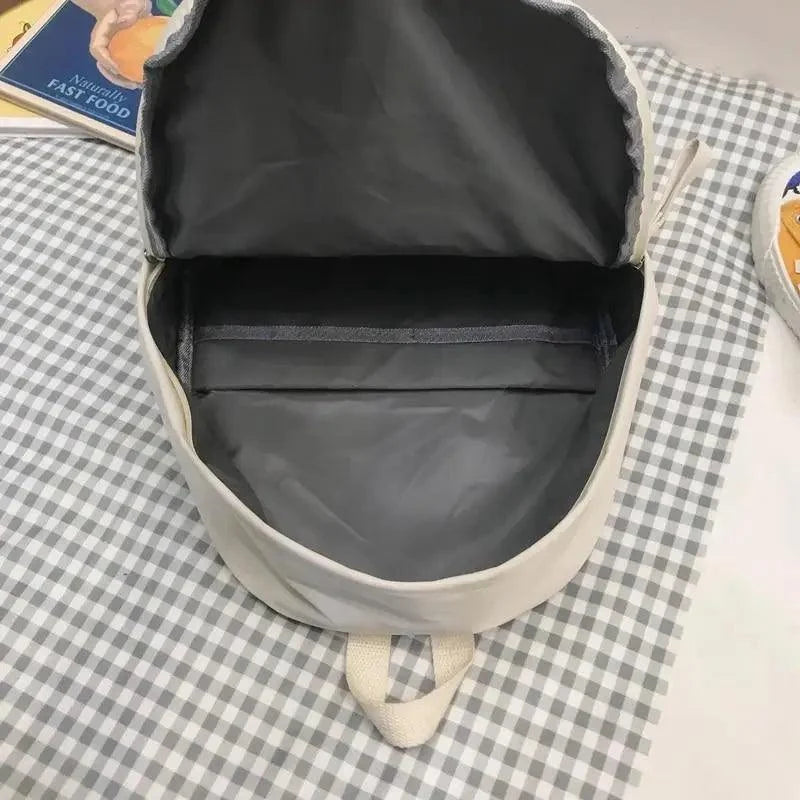 Fashionable Backpack And School Bag For Teenager Girls Stylish Anti Theft Laptop Shoulder Bags Solid Color Travel Backpack