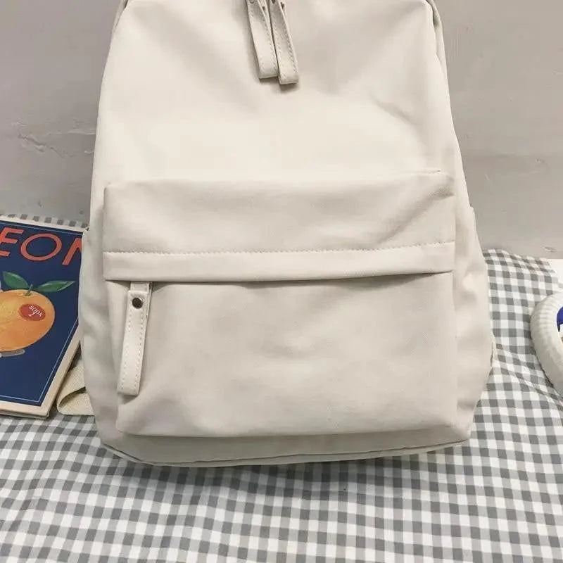 Fashionable Backpack And School Bag For Teenager Girls Stylish Anti Theft Laptop Shoulder Bags Solid Color Travel Backpack