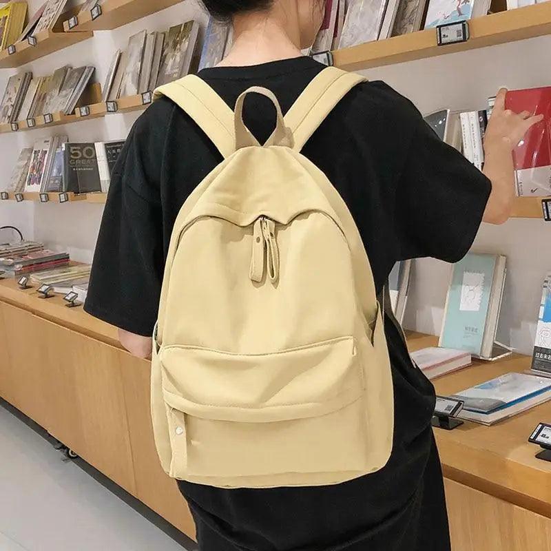Fashionable Backpack And School Bag For Teenager Girls Stylish Anti Theft Laptop Shoulder Bags Solid Color Travel Backpack