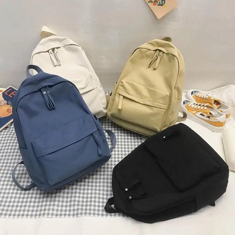 Fashionable Backpack And School Bag For Teenager Girls Stylish Anti Theft Laptop Shoulder Bags Solid Color Travel Backpack