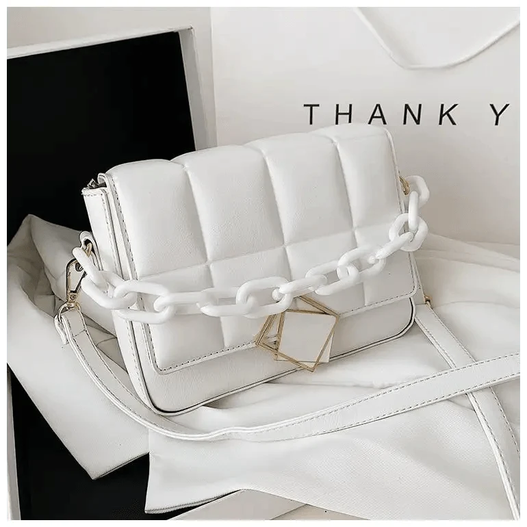 Fashionable Women's Bag Autumn Winter Female Literary Single-Shoulder Bag Chain Design Cross-Body Bag Trendy Women's Bag