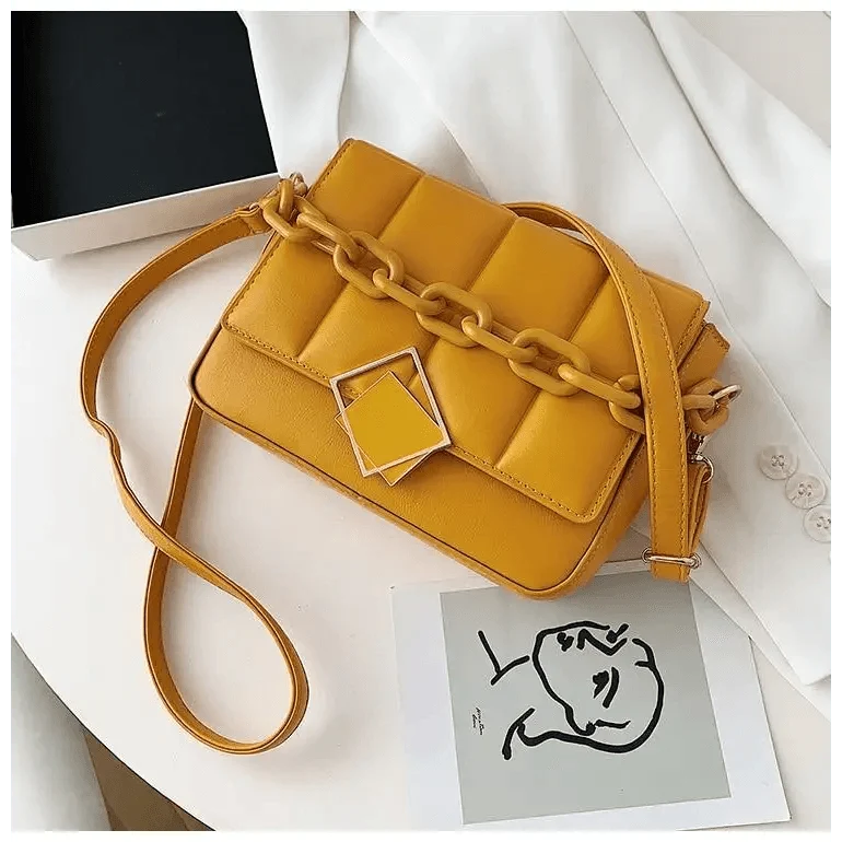 Fashionable Women's Bag Autumn Winter Female Literary Single-Shoulder Bag Chain Design Cross-Body Bag Trendy Women's Bag