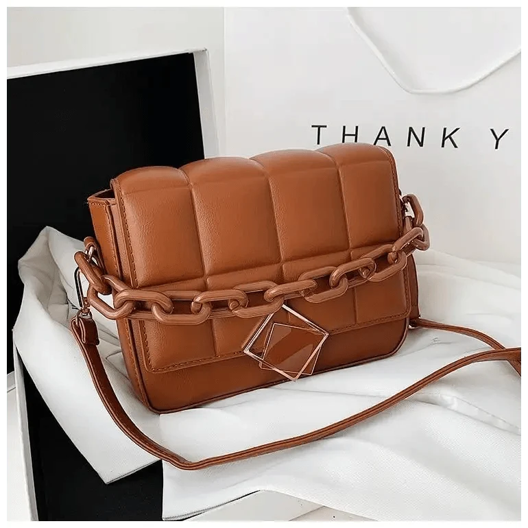 Fashionable Women's Bag Autumn Winter Female Literary Single-Shoulder Bag Chain Design Cross-Body Bag Trendy Women's Bag
