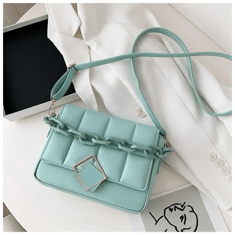 Fashionable Women's Bag Autumn Winter Female Literary Single-Shoulder Bag Chain Design Cross-Body Bag Trendy Women's Bag