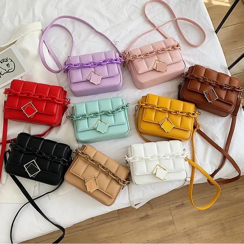Fashionable Women's Bag Autumn Winter Female Literary Single-Shoulder Bag Chain Design Cross-Body Bag Trendy Women's Bag