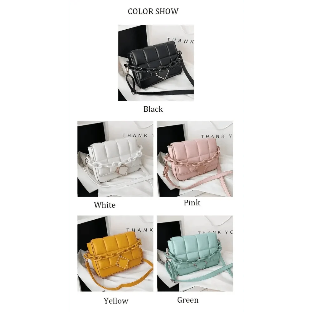 Fashionable Women's Bag Autumn Winter Female Literary Single-Shoulder Bag Chain Design Cross-Body Bag Trendy Women's Bag