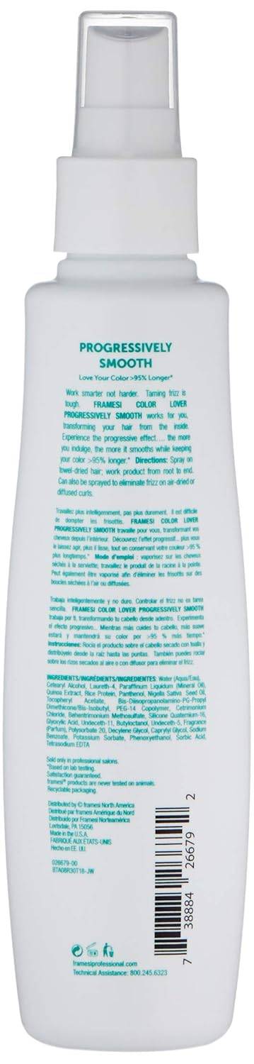 Framesi Color Lover Progressively Smooth Leave-In Smoothing Spray, 6 oz