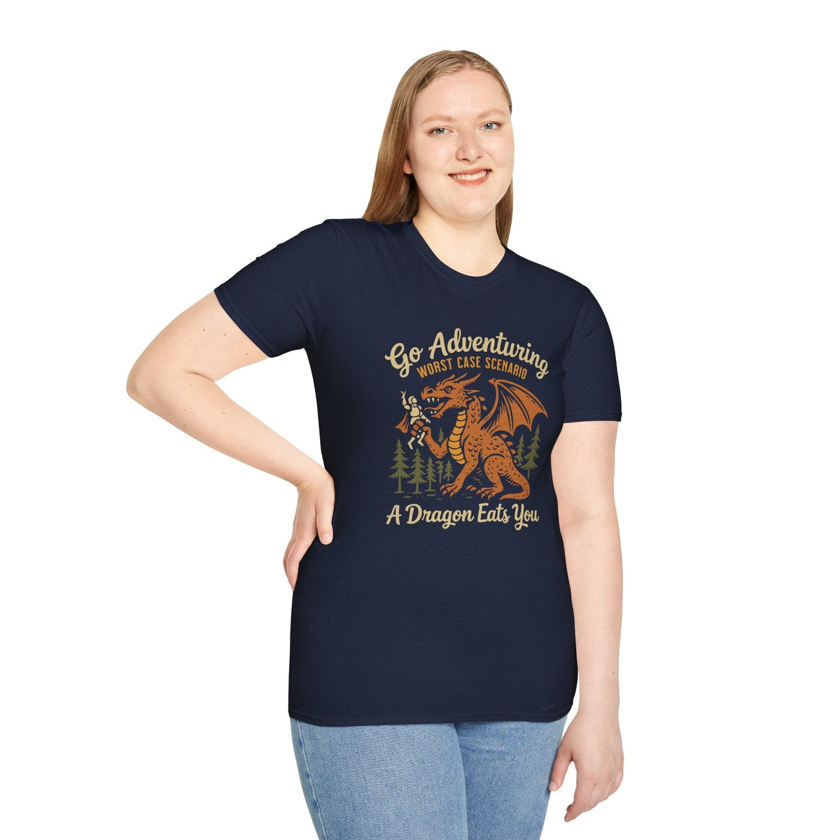 Go Adventuring Funny D&D T-Shirt
