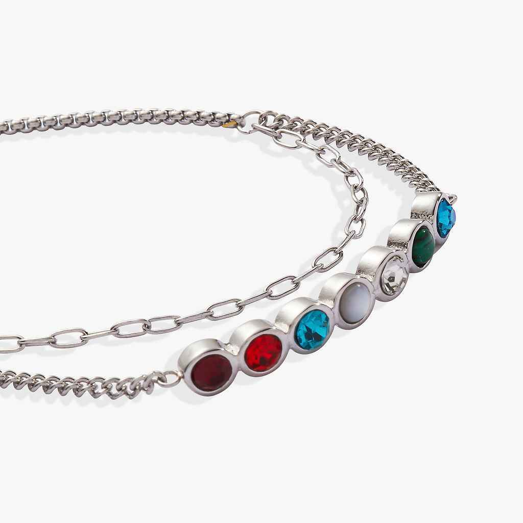 Grandma Hidden Message Acrostic Bolo Bracelet