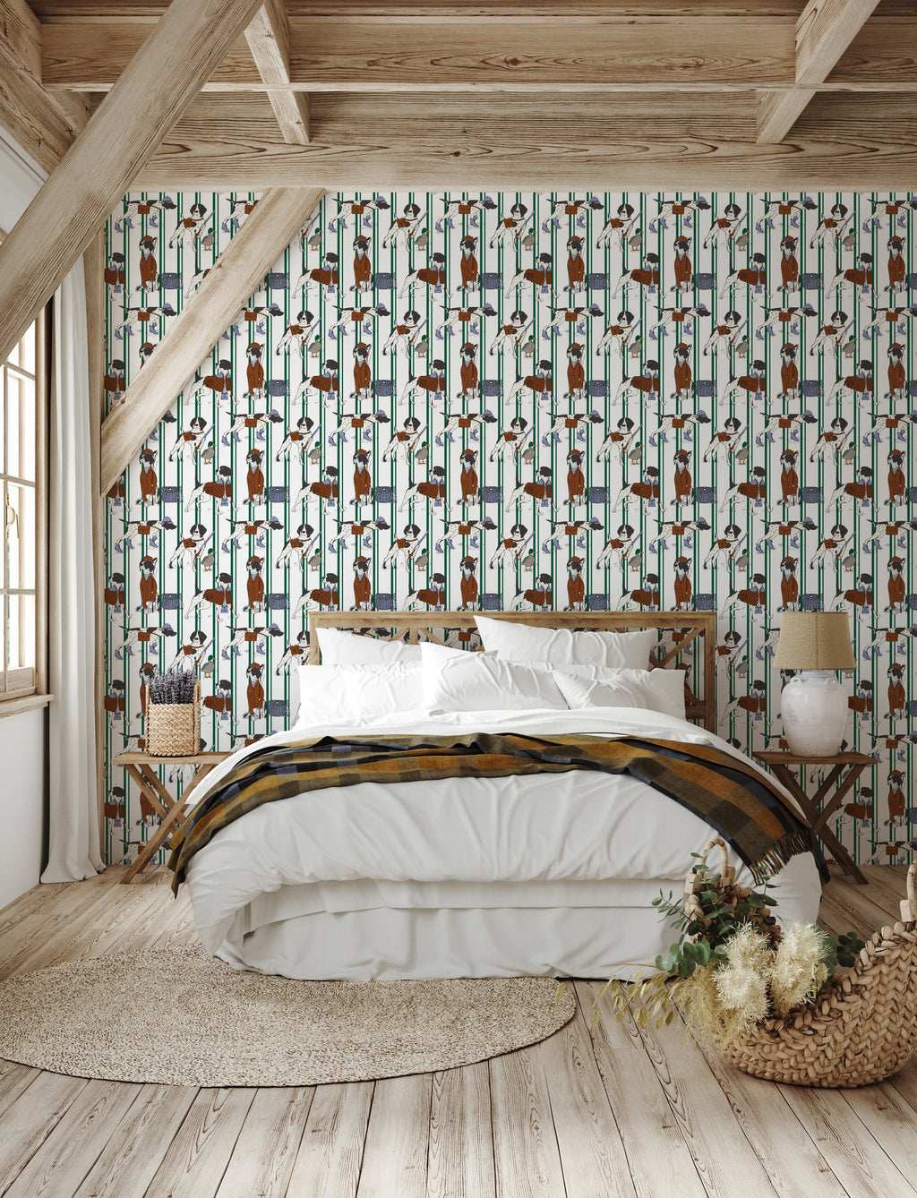 Edmund Wallpaper by Painted Hawk Design